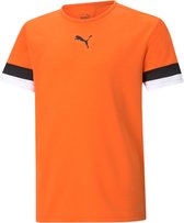 Puma Teamrise Shirt Korte Mouw Kinderen - Oranje | Maat: 128