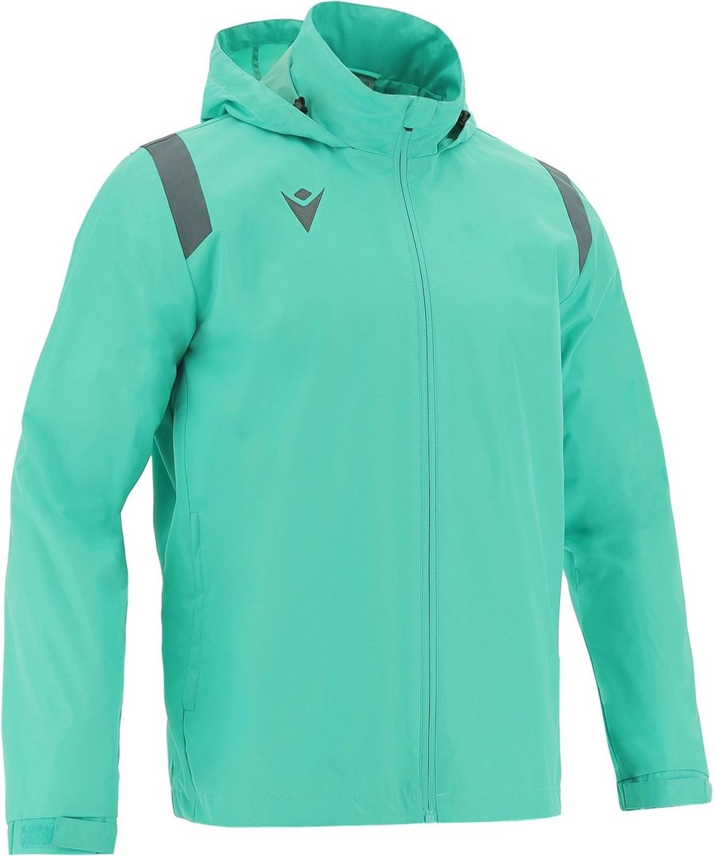 Macron Saransk Windbreaker Heren - Turkoois / Antraciet | Maat: L