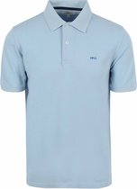 McGregor - Classic Piqué Polo Lichtblauw - Regular-fit - Heren Poloshirt Maat L