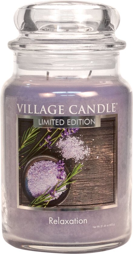 Village Candle Large Jar Geurkaars - Spa Collectie Relaxation