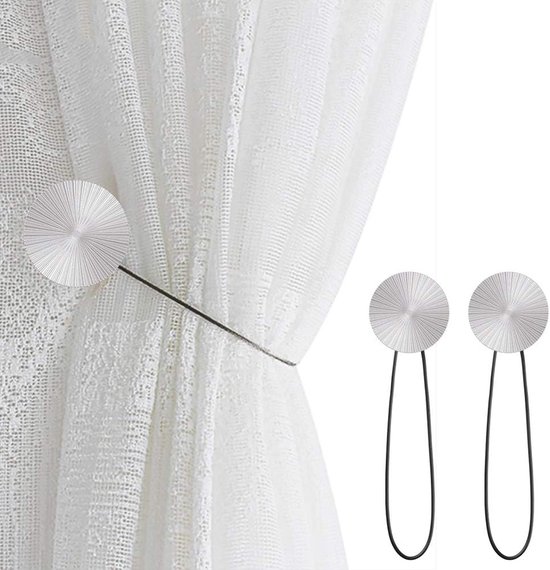 Rideau magnétique, embrasses pinces à rideaux créatives, dos en corde, supports de rideaux, boucles, attache de rideau, support de rideau pour la décoration de la maison, paquet de 2.