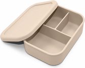 Baby Minoe - silicone lunchtrommel - 3 vakken - onbreekbaar - vaatwasser- oven- vriezer- magnetronbestendig - Shifting Sand