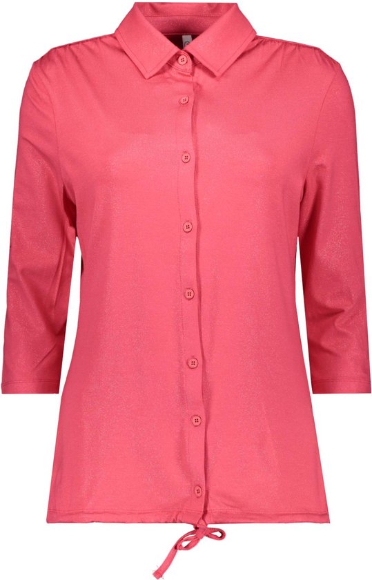 Zoso Blouse Beau Blouse With Spray Print 242 0400 Pink Dames Maat - S