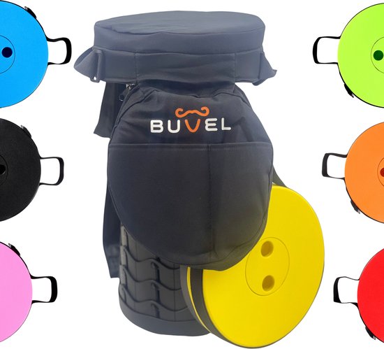 Buvel® Opvouwbare kruk - Kruk - Inklapbaar - Telescopisch - Visstoel - Verstelbaar