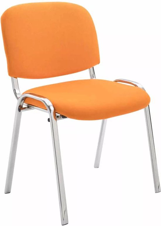In And OutdoorMatch stoel Willard - vergaderstoel - 100% polyurethaan - Oranje - Bezoekersstoel
