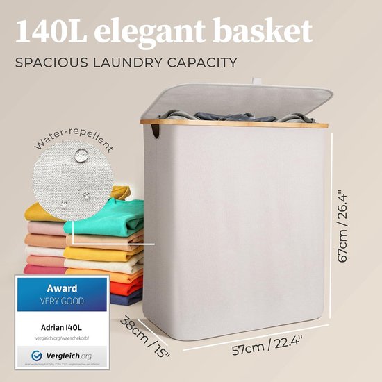 Panier à linge 3 compartiments - Trieur de linge - Panier à linge 3 compartiments Trieur de linge - Trieur de linge 3 compartiments - Compartiments panier à linge