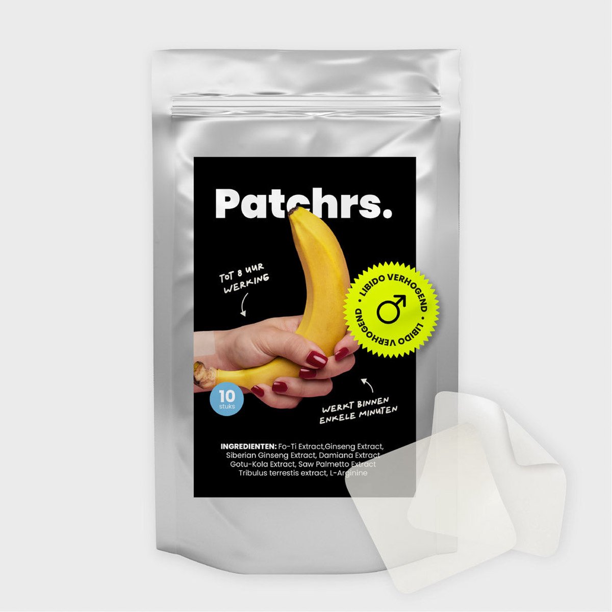 Goedkoopste Patchrs - Libido Supplementpleister - Stimuleer Energie & Behoeftes - 100 & Natuurlijke Ingrediënten & Veilig - Stimulans voor Intimiteit - Eenvoudig in Gebruik - 10 stuks