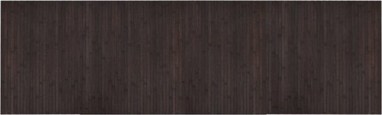 vidaXL-Vloerkleed-rechthoekig-60x200-cm-bamboe-donkerbruin