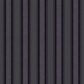Strepen behang Profhome 361673-GU vliesbehang licht gestructureerd met strepen glinsterend zwart 5,33 m2