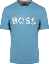 BOSS - T-shirt Bossocean Blauw - Heren - Maat L - Regular-fit