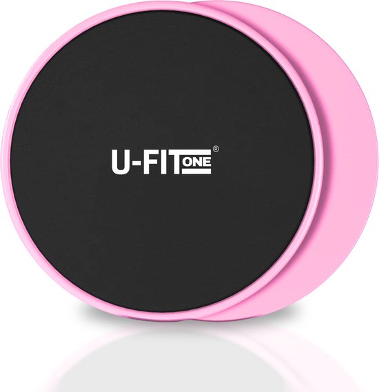 Foto: U fit one sliders fitness core sliders sliding pads sliding discs core trainer ab trainer slide pads core sliders buikspier thuis sporten roze