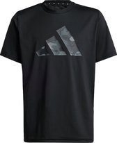 adidas Sportswear Train Essentials Seasonal Print T-shirt Kids - Kinderen - Zwart- 140