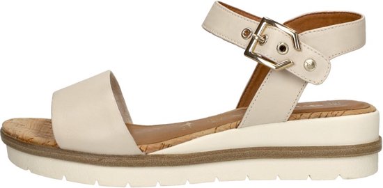 Witte sandalen plat new arrivals