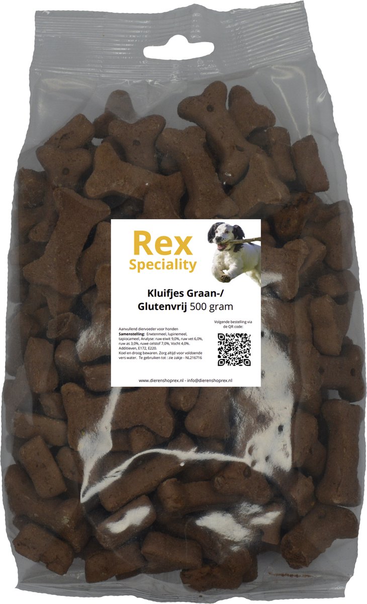 Rex Speciality honden Kluifjes Graan-/Glutenvrij! 500 gram