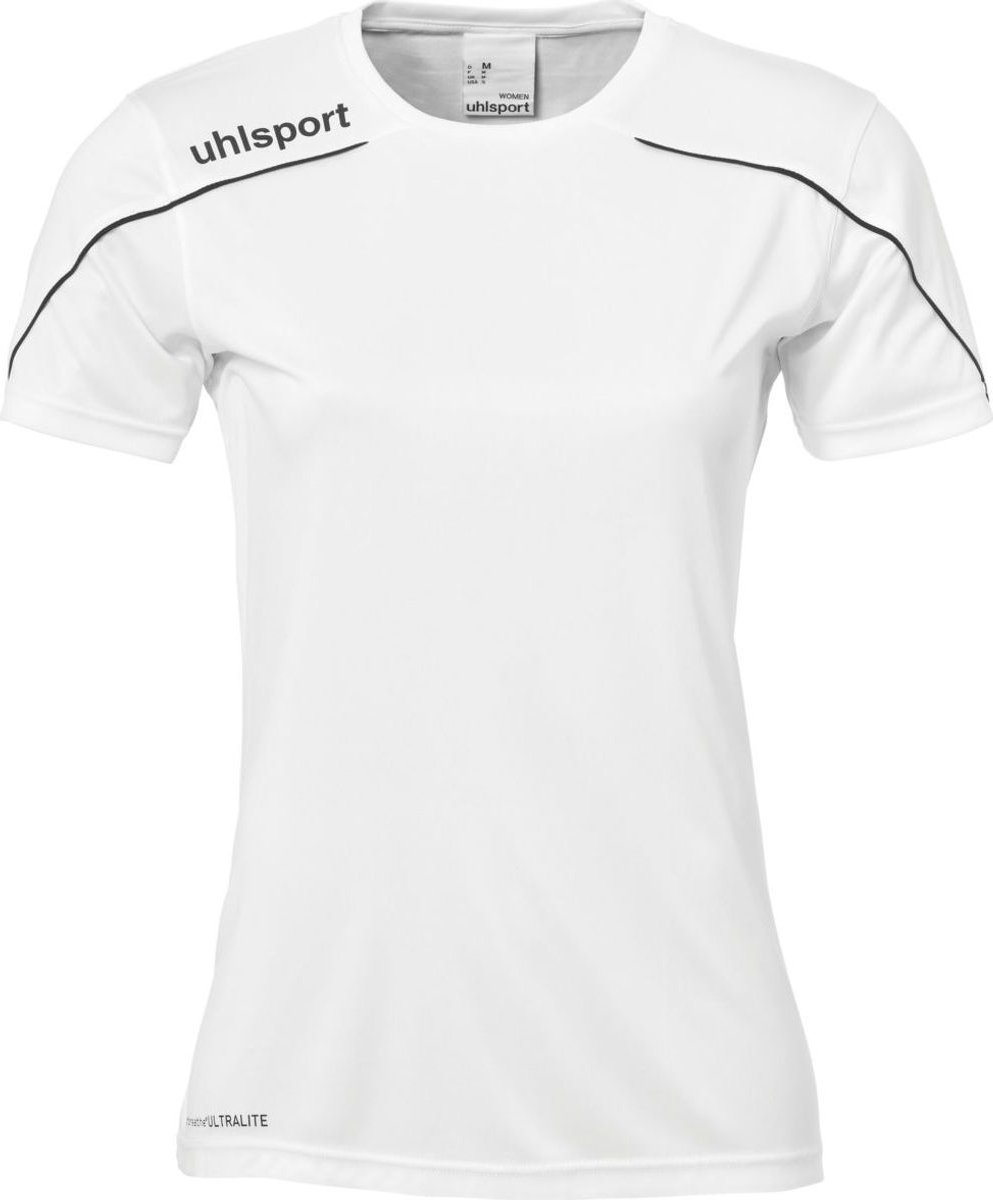 Uhlsport Stream 22 Shirt Korte Mouw Dames - Wit / Zwart | Maat: XXL