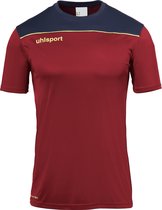 Uhlsport Offense 23 T-Shirt Enfants - Bordeaux / Marine / Jaune Fluo | Taille: 116