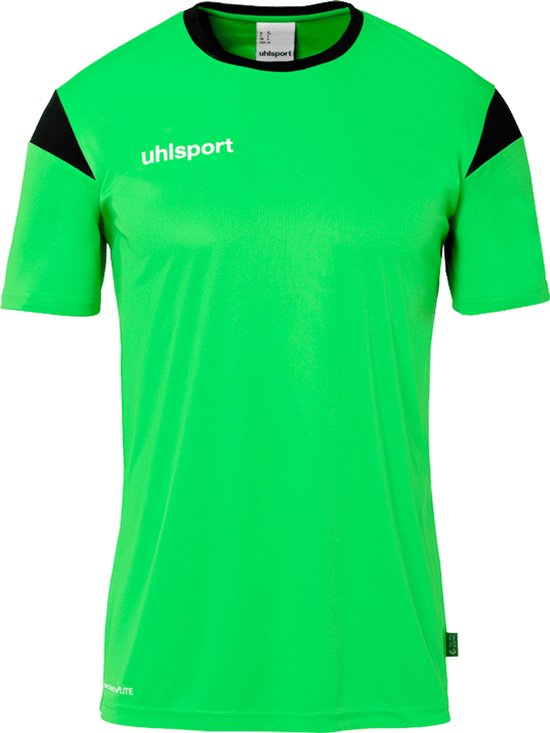 Uhlsport Squad 27 Shirt Korte Mouw Kinderen - Fluo Groen / Zwart | Maat: 164