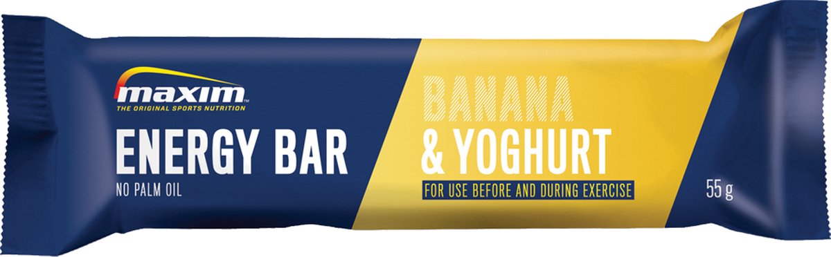 Goedkoopste Maxim Energy Bar - 15 x 55g - Energierepen - Sportvoeding - Banana Yoghurt