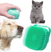 Kat & Hond Shampoo Borstel, Massage Kam voor katten & honden, Grooming Scrubber Voor Baden, Zacht Siliconen Rubber