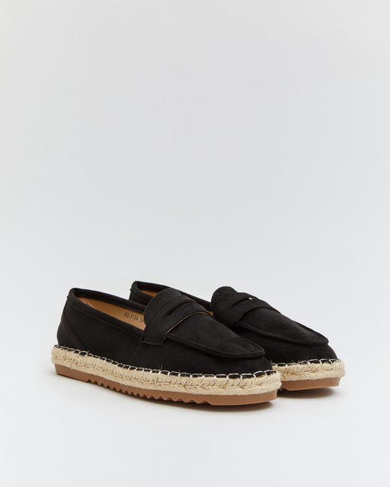 Dames Espadrilles - Zwart - Suedine - Maat 36 - | bol