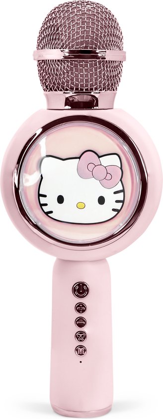 Hello Kitty - PopSing karaoke microfoon - draadloos - LED verlichting - speaker - stemvervorming