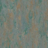 Ton sur ton behang Profhome 326512-GU vliesbehang licht gestructureerd tun sur ton glimmend groen bronzen bruin 5,33 m2