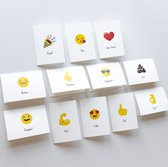 12x hippe gekleurde kaartjes (A6 formaat) - kaartjes om te versturen - kaartenset - kaartjes blanco - kaartjes met tekst - wenskaarten