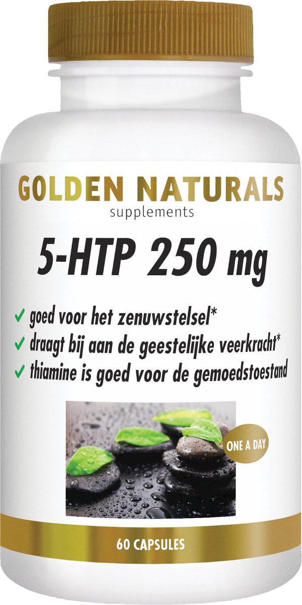 Goedkoopste Golden Naturals 5-HTP 250mg (60 veganistische capsules