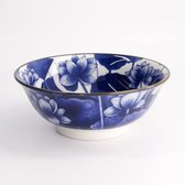 Tokyo Design Studio - Mixed Bowls - Lotus - 20.5x8cm - Blauw/Wit