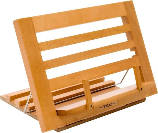 Kookboekstandaard/houder RVS 24 cm