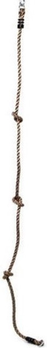 Klimtouw PP Ø18mm met 3 knopen 2 ophangringen 210 cm Dun