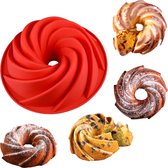 Moule à pâtisserie en Siliconen - Turban Spiral - Gâteau, pâtisserie, pudding etc. - 25 cm - Passe au four, koelkast, congélateur, micro-ondes, etc.