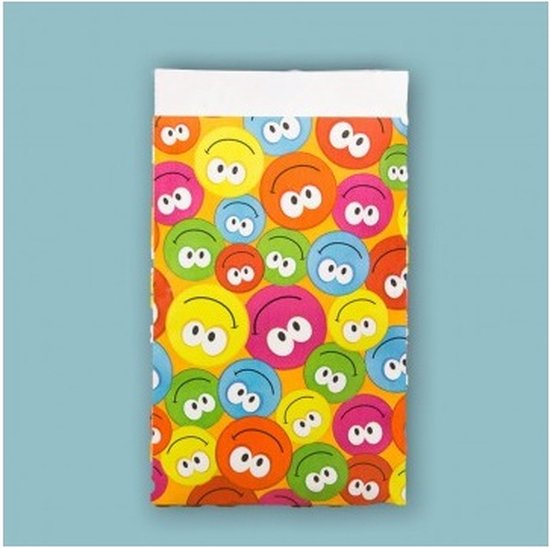 Foto: Mini inpakzakjes smiley geld envelop zakje kado kadootjes traktatiezakjes uitdeelzakjes verjaardagzakjes feestzakjes inpakzakken papier traktatie kado leuk verpakt dh collection