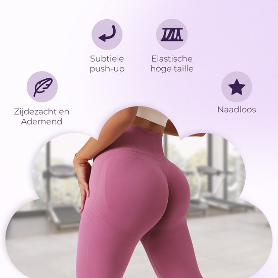 Shapetape High waist sportlegging - Maat M - Grijs - sportbroek - squat proof - sportkleding dames - Yoga kleding dames - hardloopbroek dames - yoga legging dames - Tiktok legging Merk: Shapetape van Merkloos — afbeelding 5