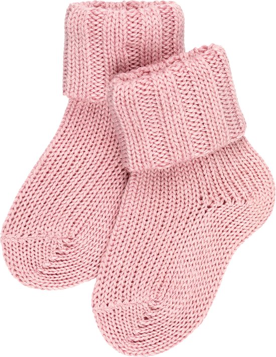 FALKE Flausch knuffelig zacht Katoen sokken Baby roze - Maat 62-68