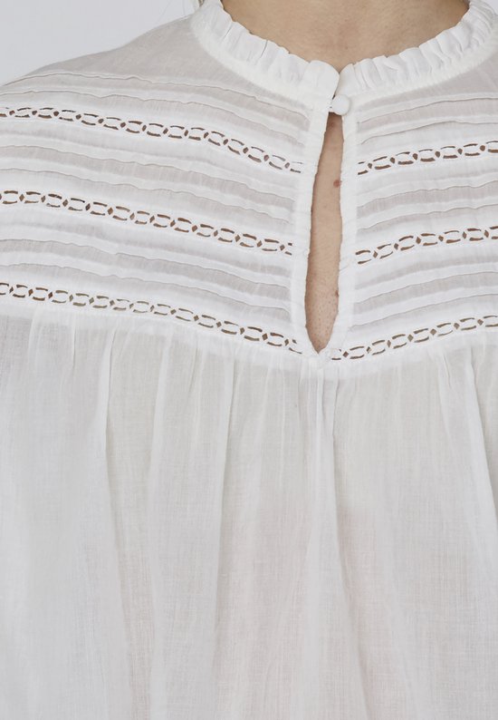 SISTERS POINT Unoa-ms - Blouse Femme - Off White - Taille XL