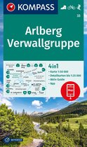 Kompass Wanderkarten - Kompass WK33 Arlberg, Verwallgruppe