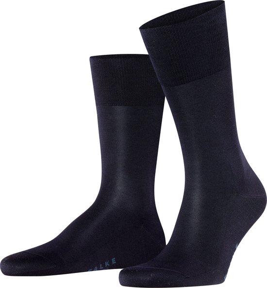 FALKE Tiago business & casual organisch katoen sokken heren blauw - Maat 49-50