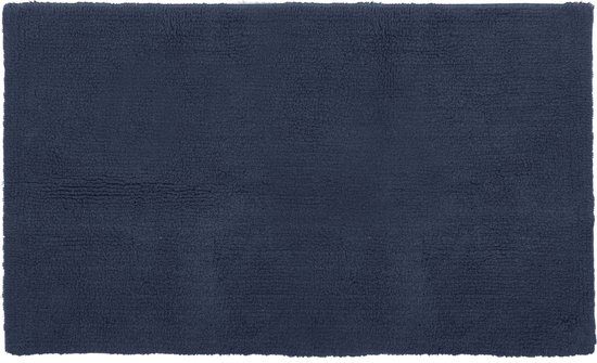 Tiseco Home Studio - Badmat RIVA - - 100% katoen - antislip - Rechthoek - 60x100 cm - Blue signa
