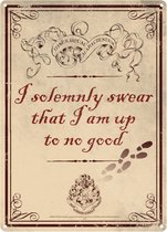 Harry Potter - I solemnly swear that I'm up to no good Small Tin Sign