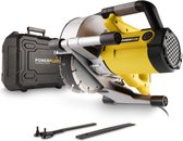 Powerplus POWX0650 Muurfrees - Sleufmachine - Sleuvenfrees - 1800W - 2x Ø150mm - Softstart - Zaagbladen verstelbaar - Incl. gereedschapskoffer, 2 diamantzaagbladen en stofzuigadaptor