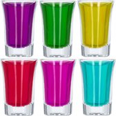 30x shotglazen / borrelglaasjes - 40 ml - glas - rond - shotglas / borrelglas