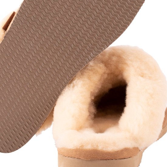 Shepherd Jessica Dames Pantoffels - Chestnut - Maat 40