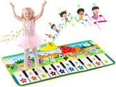 Pianomat, muziek-/dansmat, voor kinderen, met 8 dierengeluiden of muziekinstrumenten