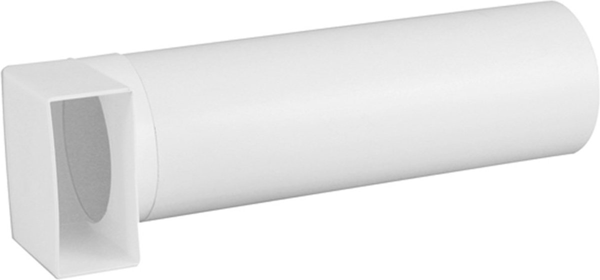Nedco BV Bochtstuk met telescoopbuis ø 100mm-110x54mm kunststof wit 300-500mm