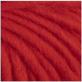 Fil de laine, rouge, L : 50 m, 50 gr/1 écheveau