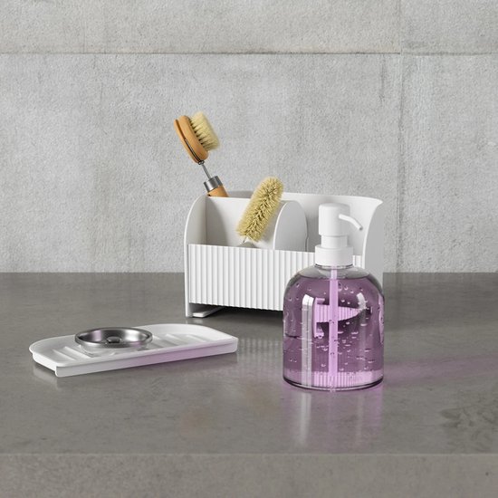 Umbra Organisateur d'évier avec flacon pompe à savon - 1019722-660 - Compartiments de tri