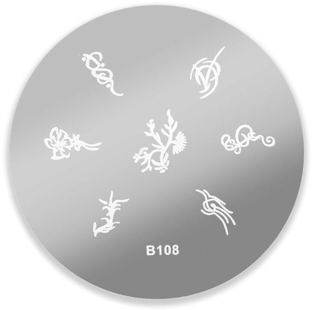 DRM Nail Art Stempelplaat #B108