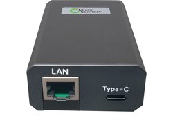 Microconnect POEINJ-60W-USBC PoE adapter & injector Gigabit Ethernet