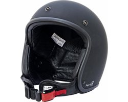 Bores Helm Bogo 4 jethelm mit, lederen voering, matzwart